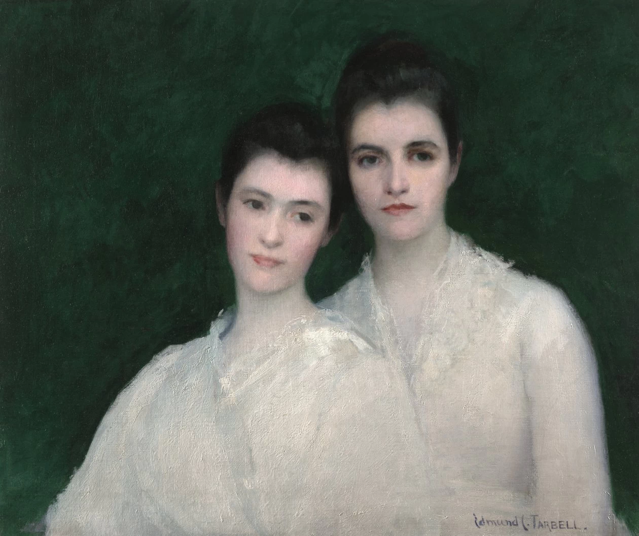 Edmund Tarbell - Ritratto di Emeline e Josephine Tarbell